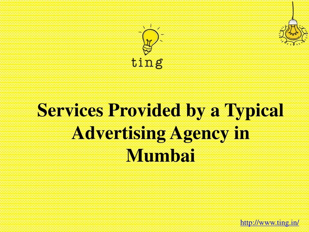 services provided by a typical advertising agency