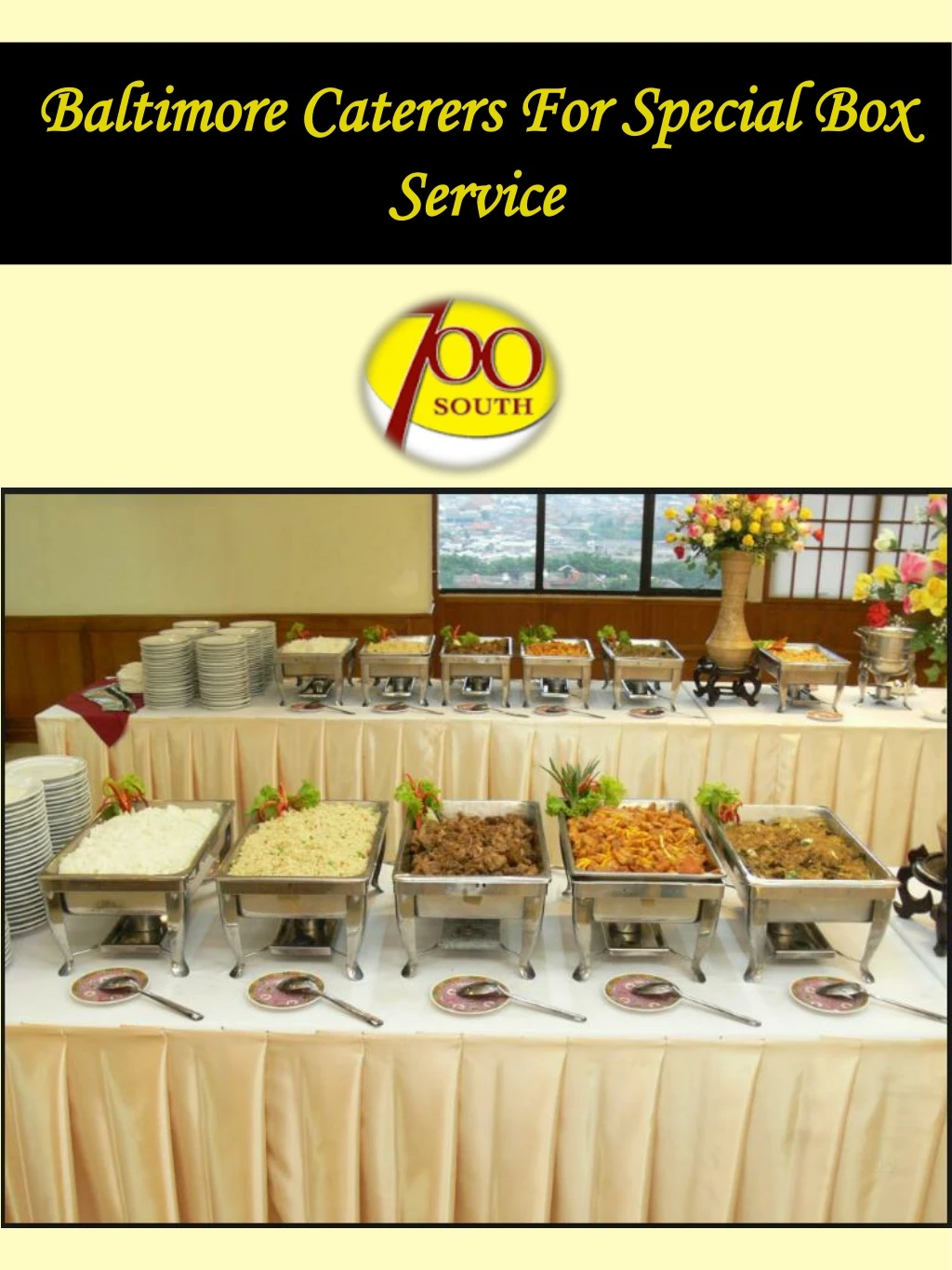 baltimore caterers for special box service