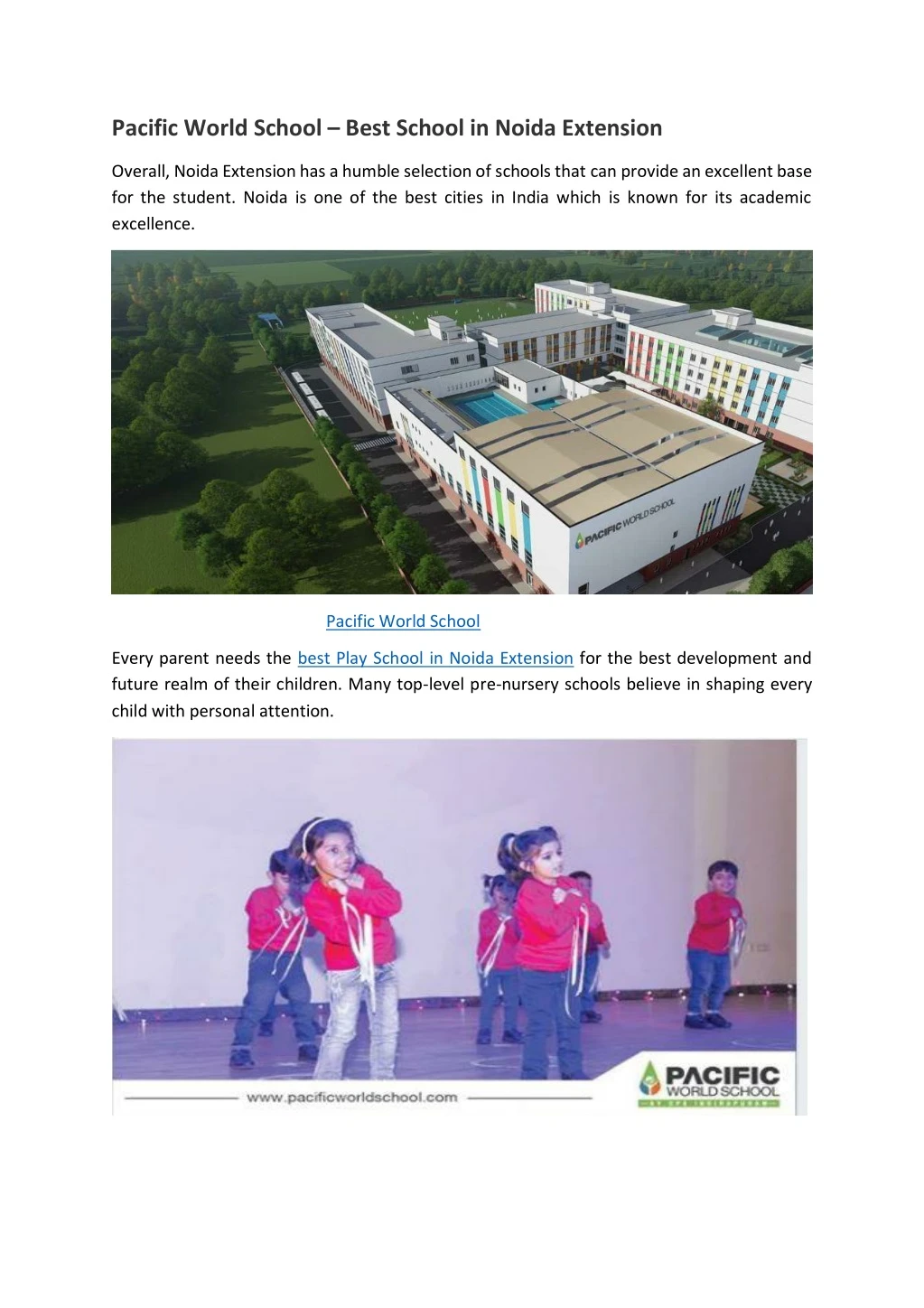 pacific world school best school in noida