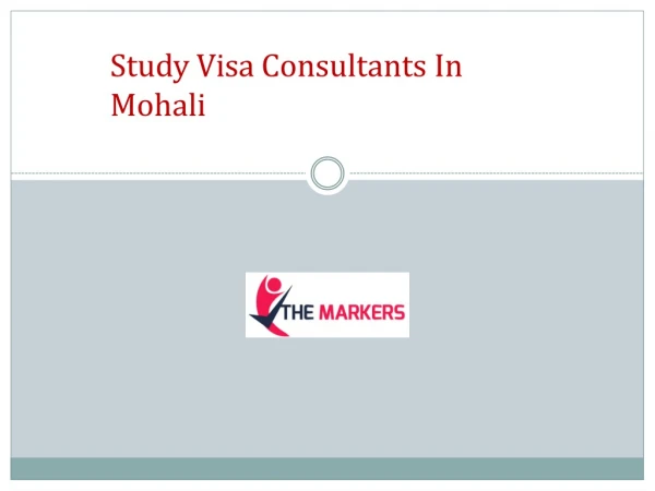 Study Visa Consultants In Mohali