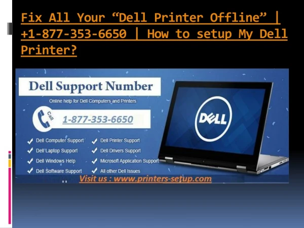 Dell wireless printer | Dell printer offline | Dell printer setup
