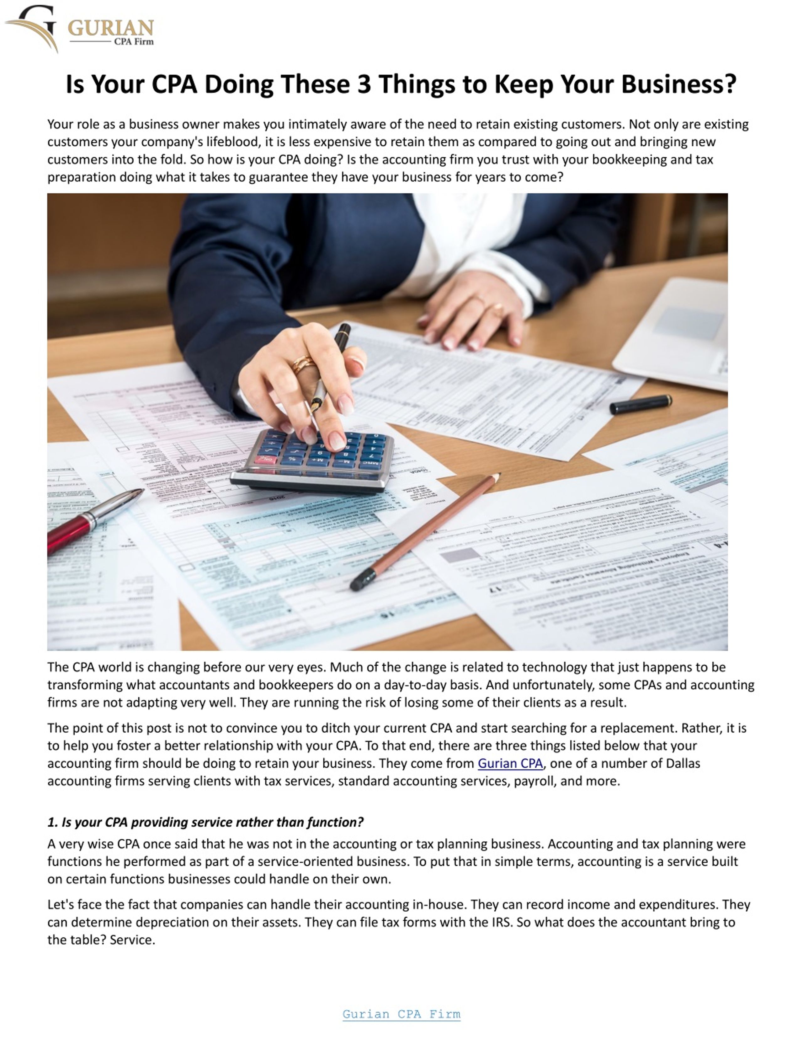 PPT - Is Your CPA Doing These 3 Things to Keep Your Business PowerPoint ...