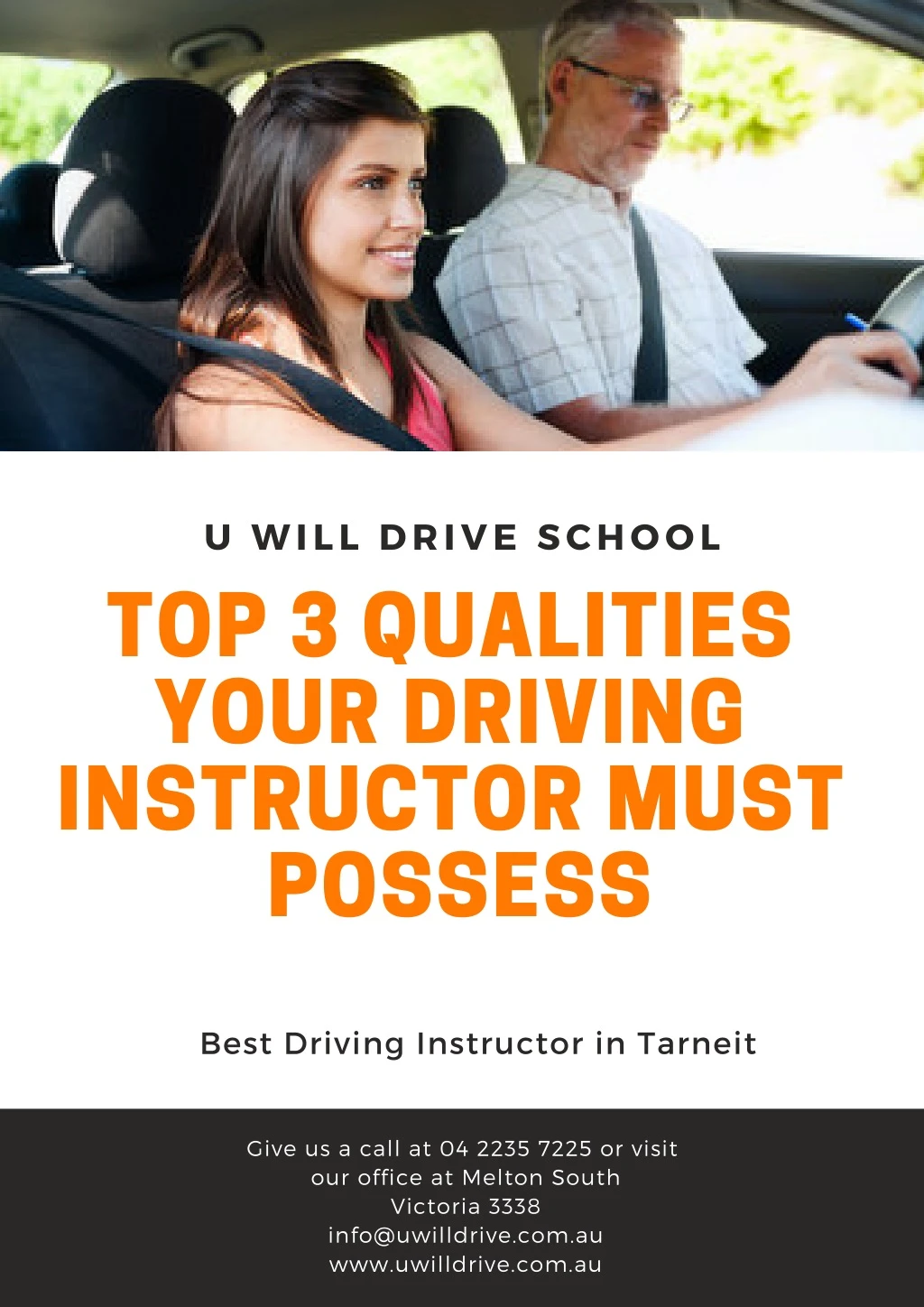 u will drive school