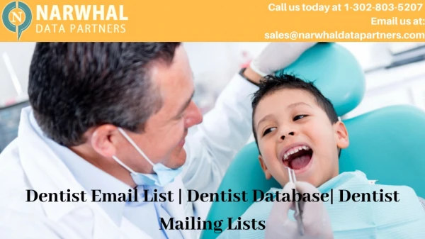Dentist Email List | Dentist Database| Dentist Mailing Lists
