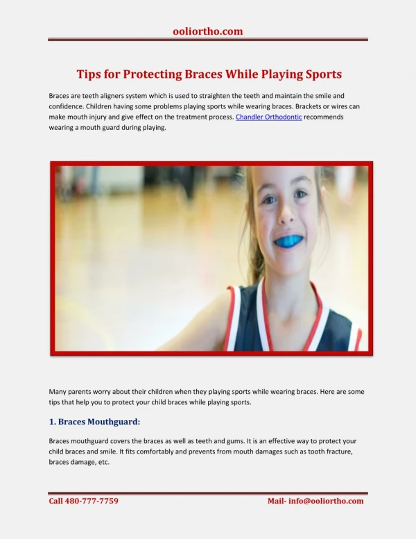Tips for Protecting Braces While Playing Sports