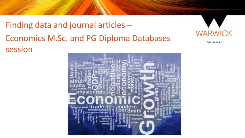 finding data and journal articles economics