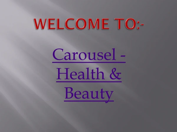 welcome to