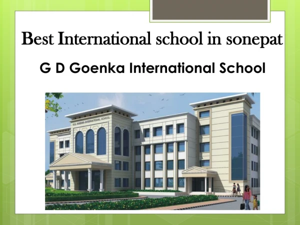 Best International School in Sonepat