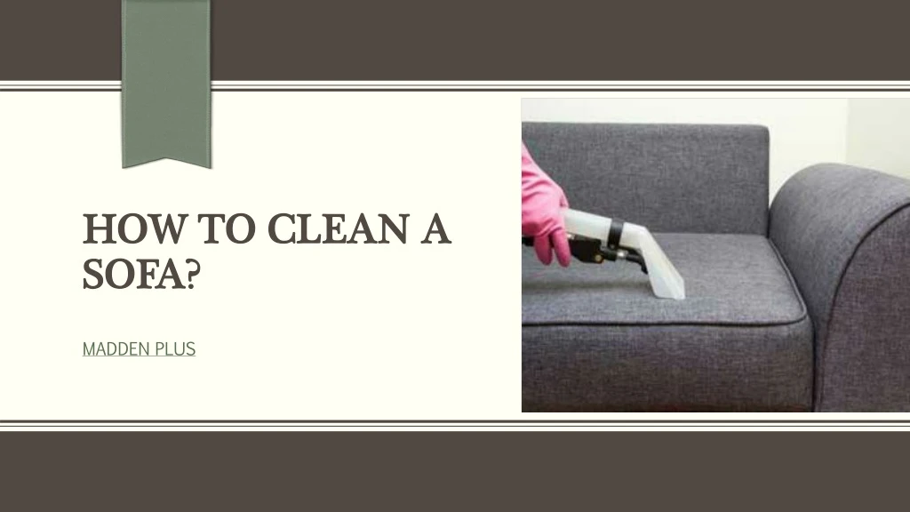 how to clean a sofa
