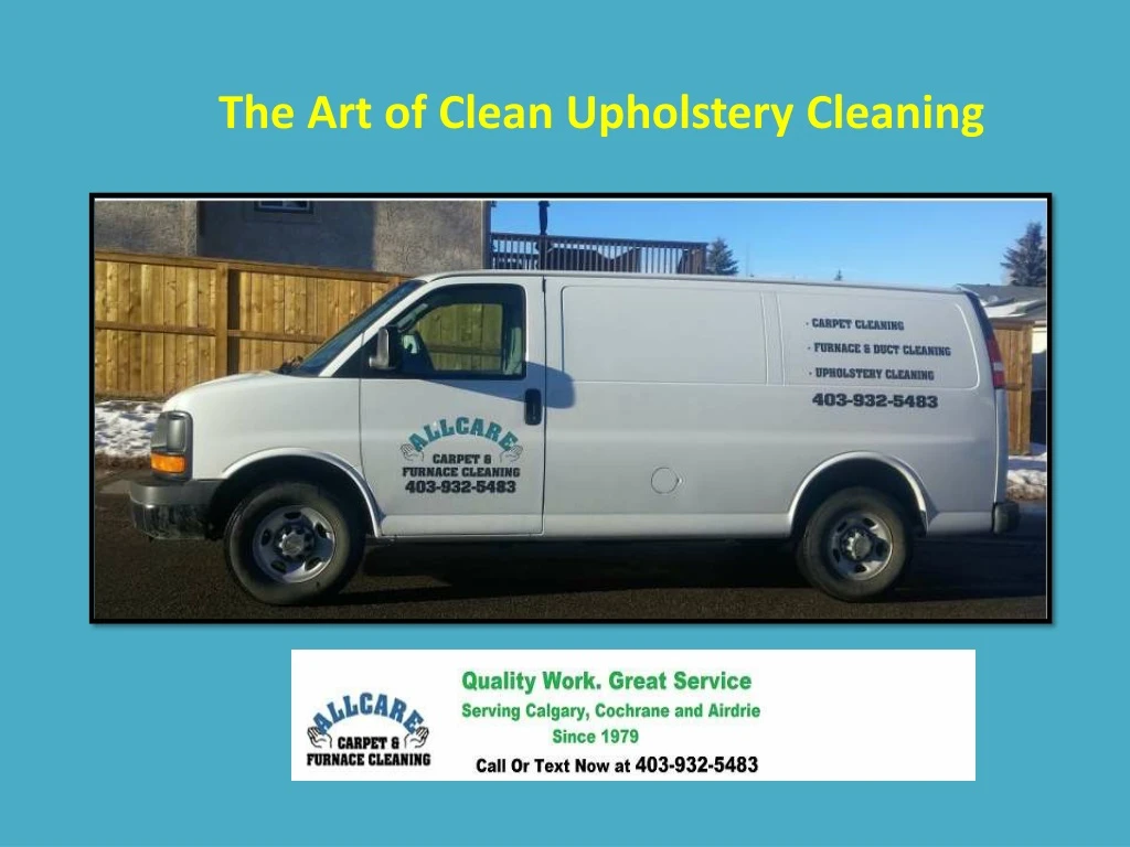 the art of clean upholstery cleaning