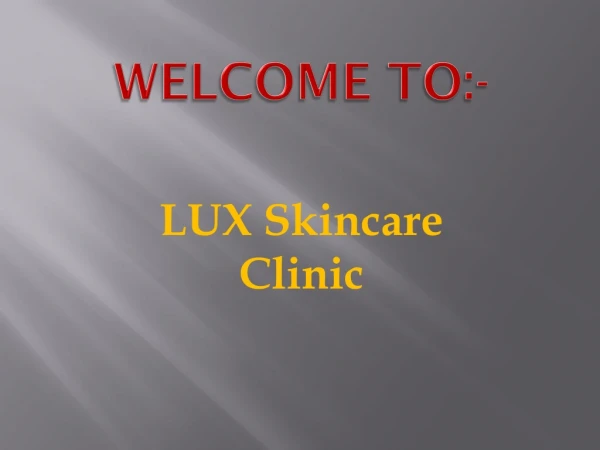 welcome to