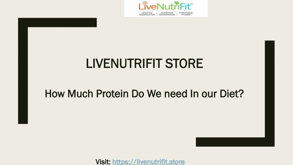 livenutrifit store