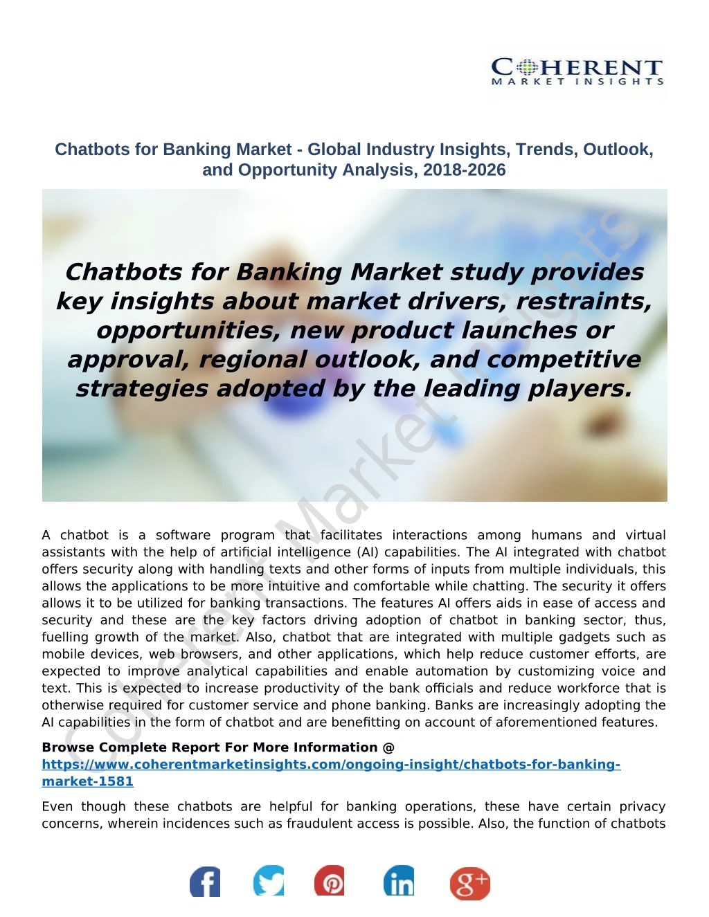 chatbots for banking market global industry