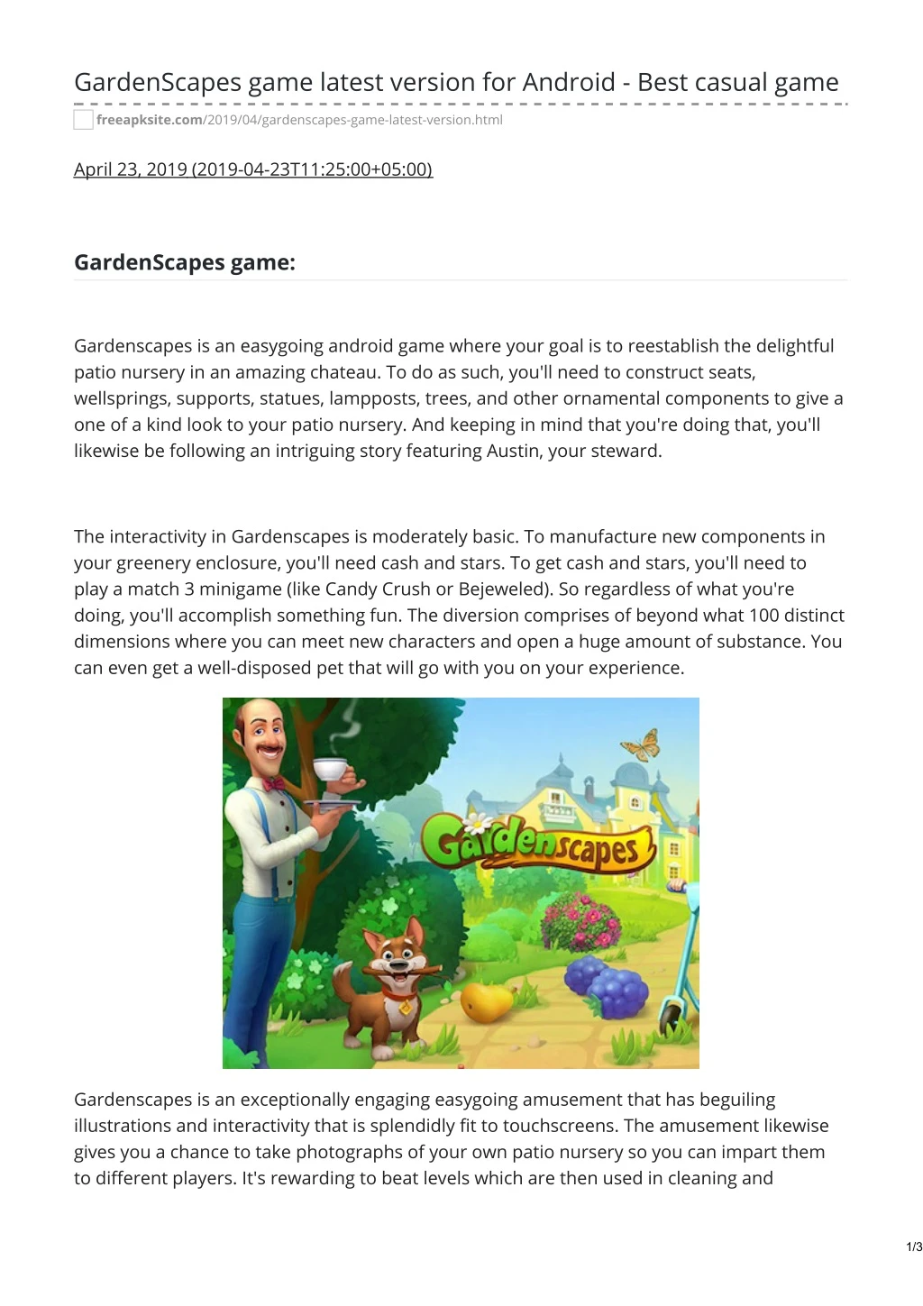 gardenscapes game latest version for android best