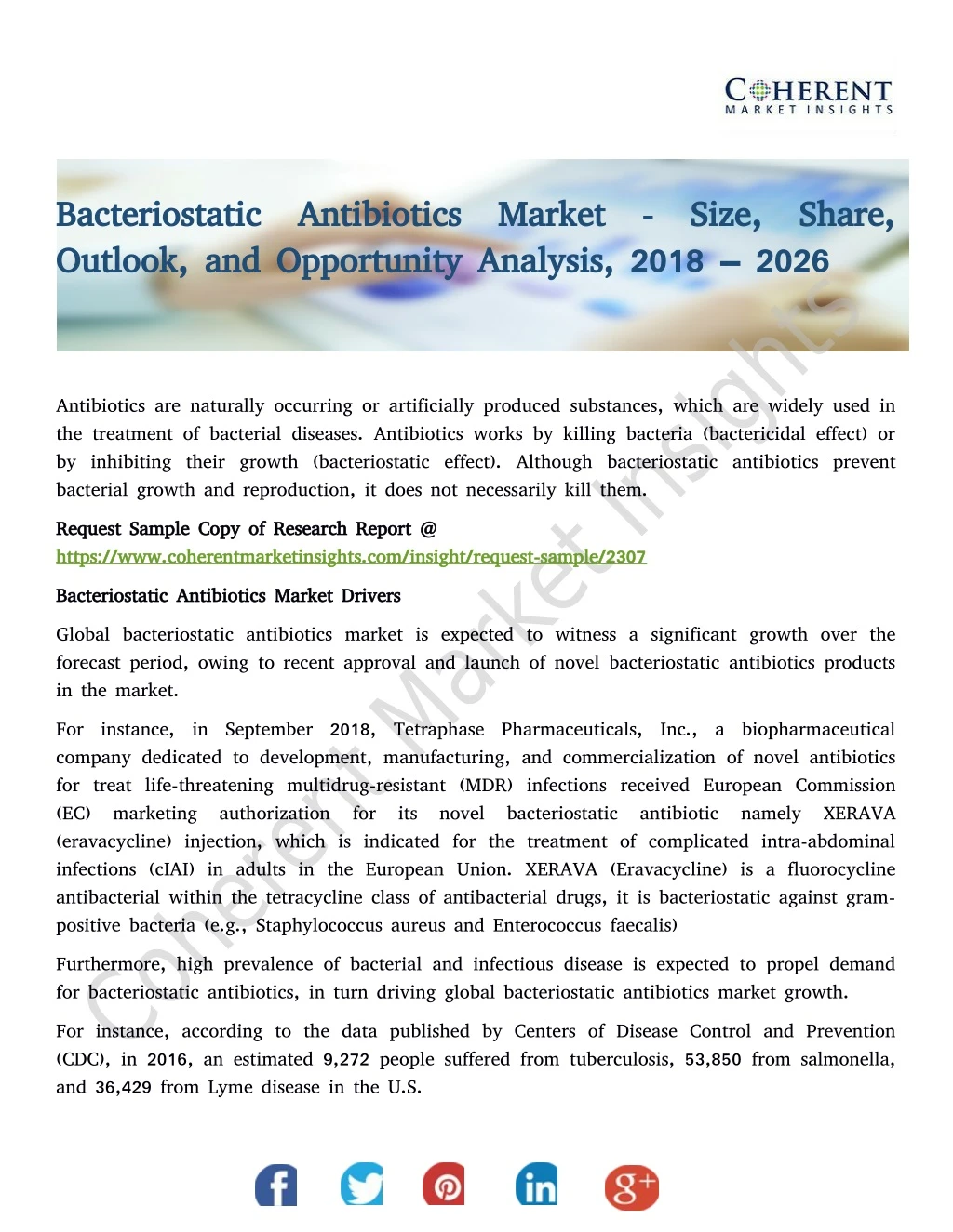 bacteriostatic antibiotics market size share