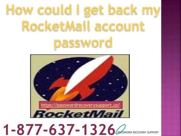 How could I get back my RocketMail account password