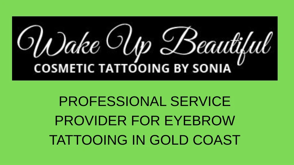 professional service provider for eyebrow