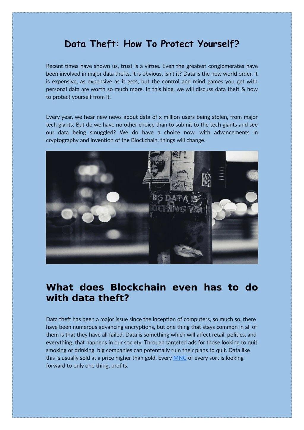 data theft how to protect yourself