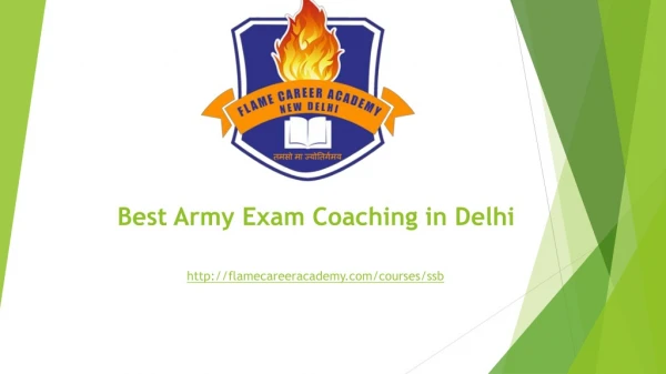 Best Army Exam Coaching in Delhi