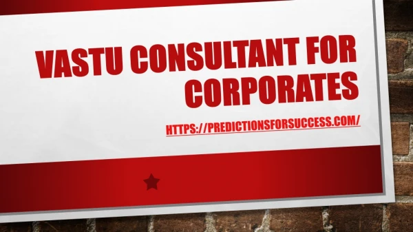 vastu consultant for corporates