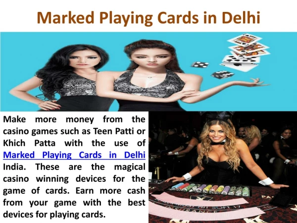 Marked Playing Cards in Delhi