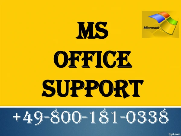 MS Office Support 49-800-181-0338