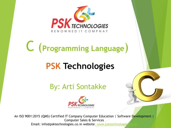 C language Course | Software Development Courses | PSK Technologies Nagpur