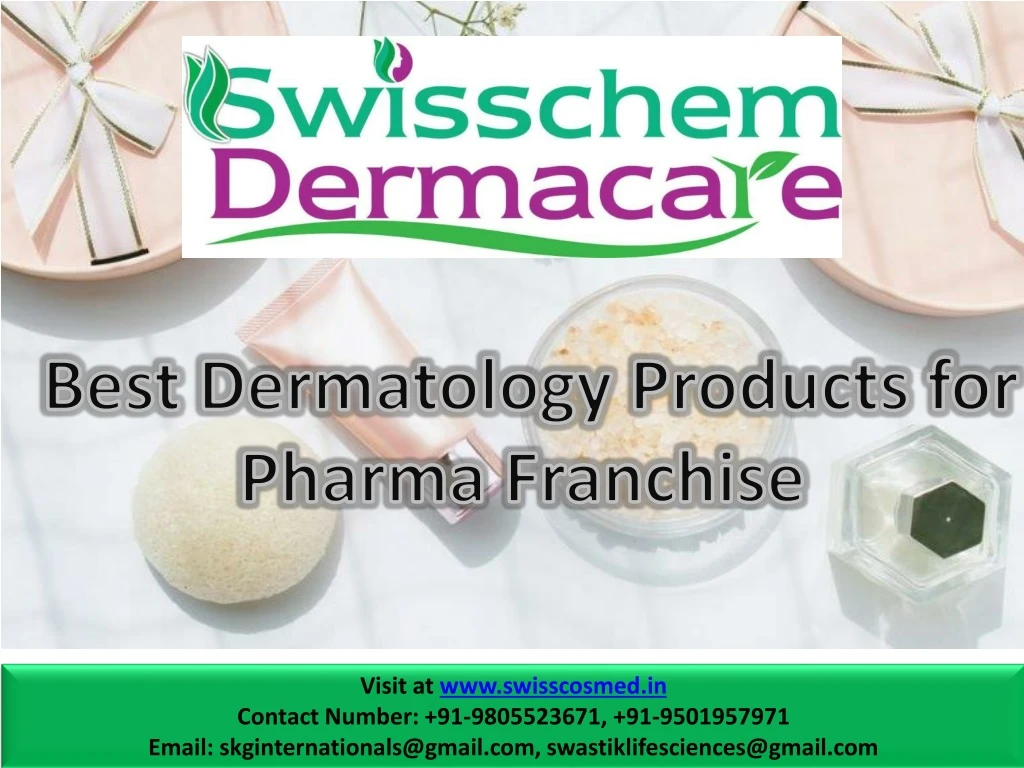 best dermatology products for pharma franchise