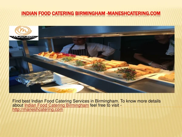 Indian Food Catering Birmingham -Maneshcatering.com