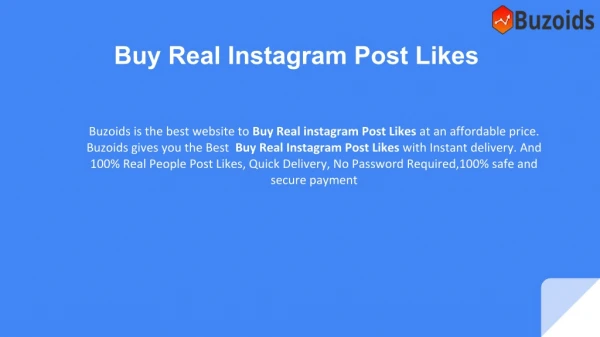 Buy Real Instagram Post Likes