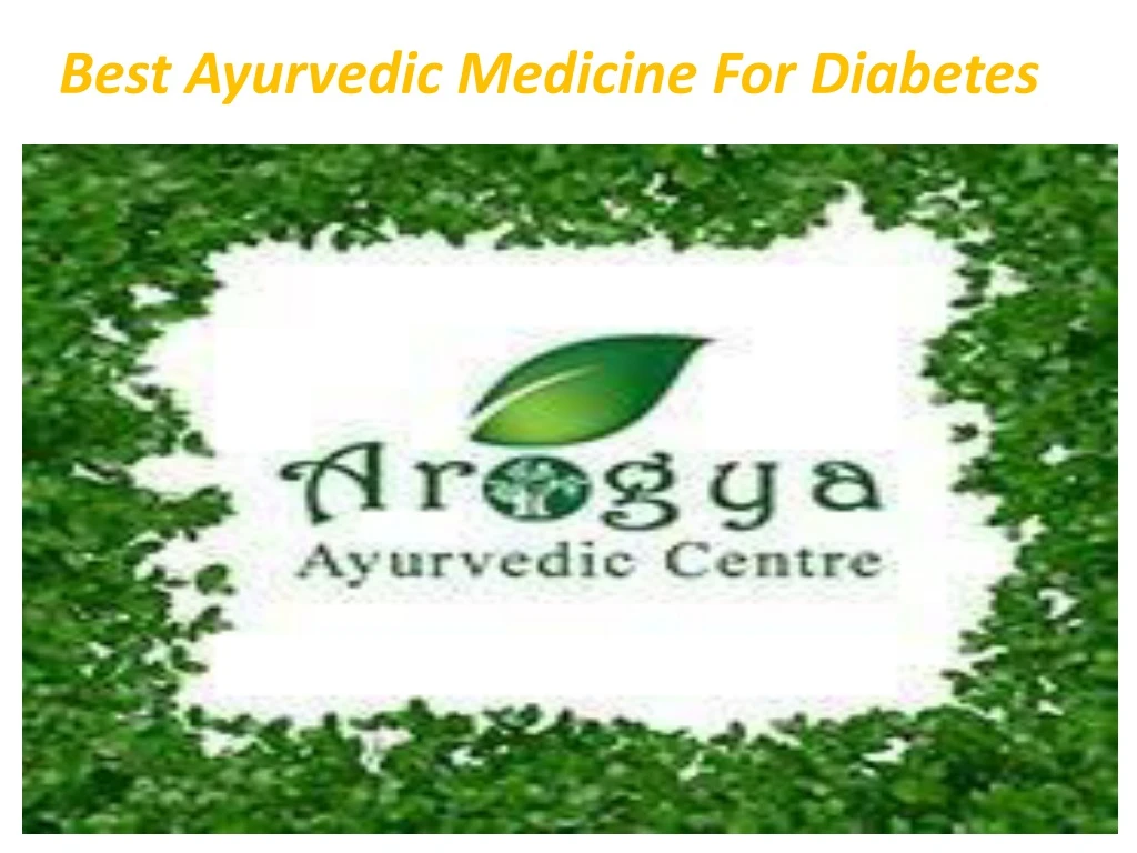 best ayurvedic medicine for diabetes