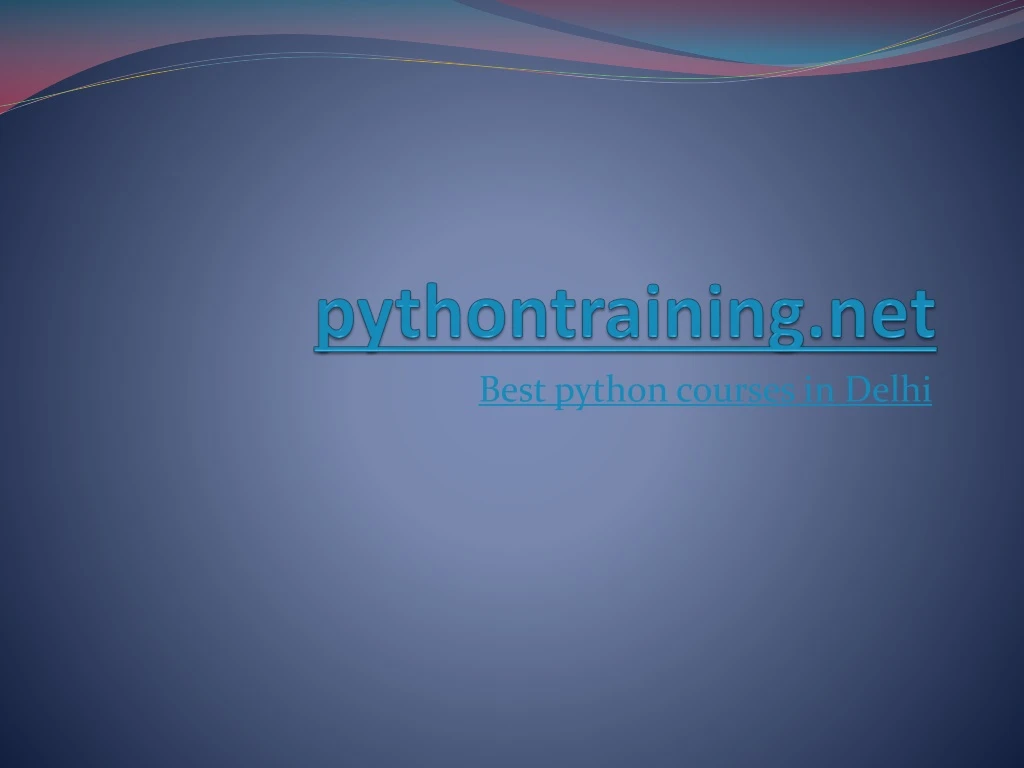 pythontraining net