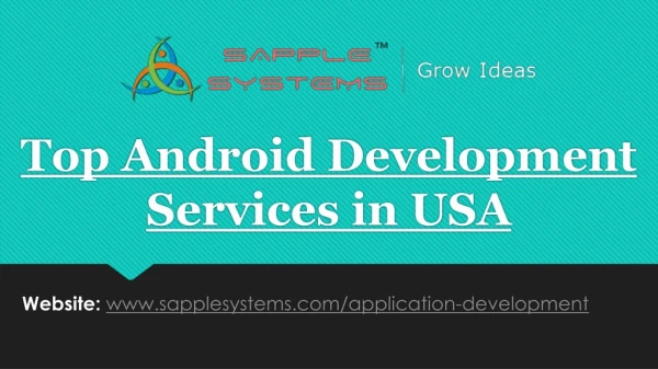 Top Android Development Services in USA
