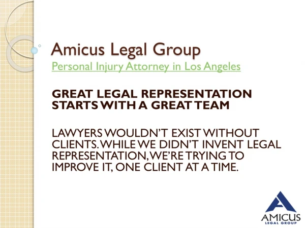 Amicus Legal Group - Personal Injury Attorney in Los Angeles