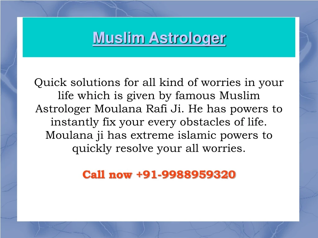 muslim astrologer