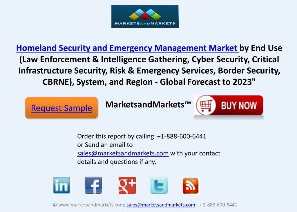 homeland security and emergency management market