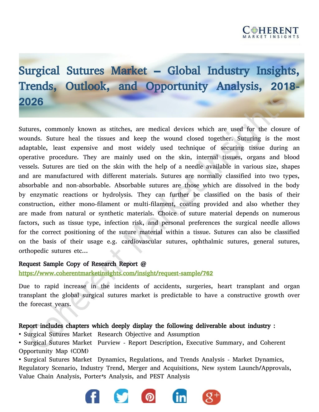 surgical sutures market global industry insights