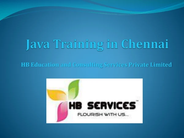 Java Training in Chennai