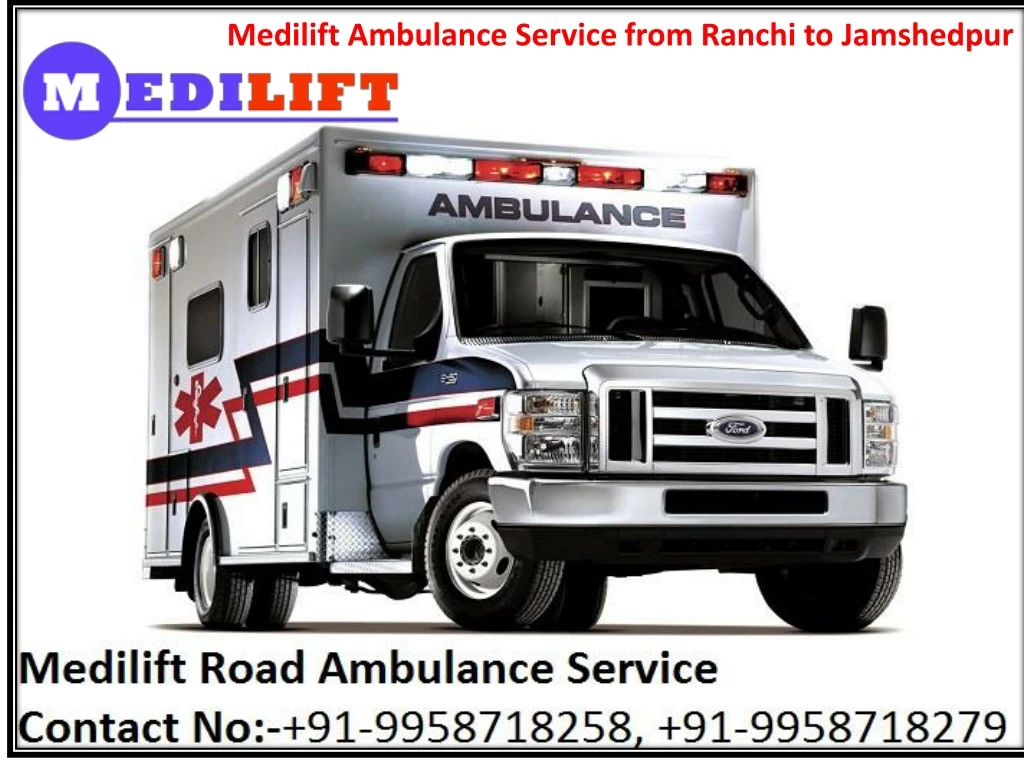 medilift ambulance service from ranchi