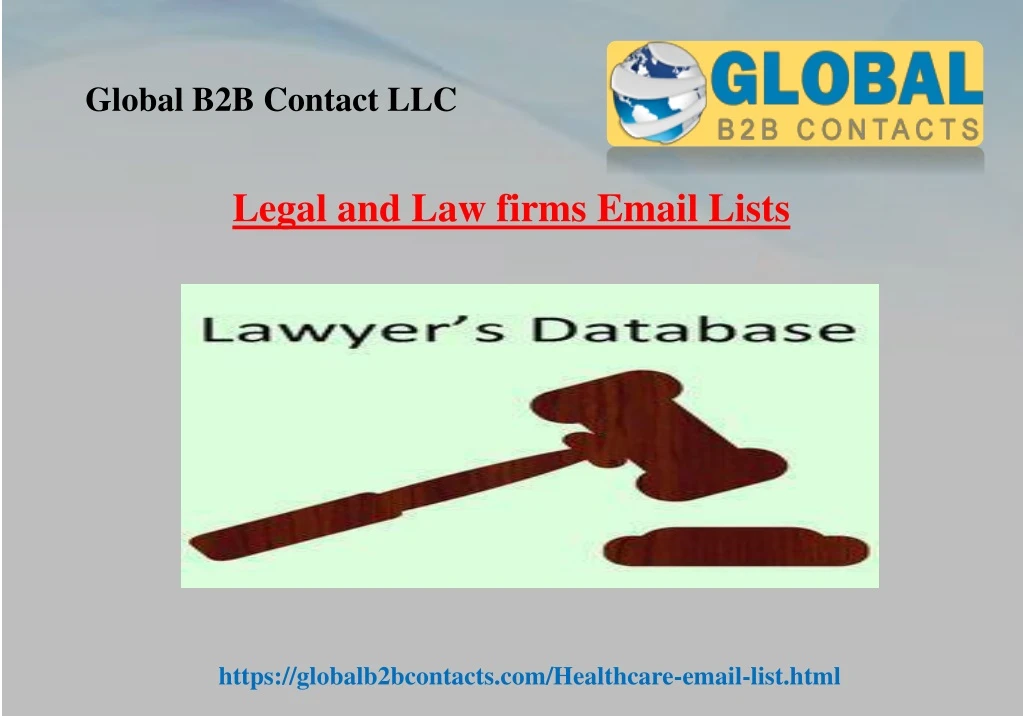 legal and law firms email lists