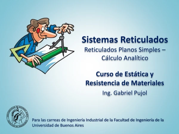 sistemas reticulados reticulados planos simples c lculo anal tico