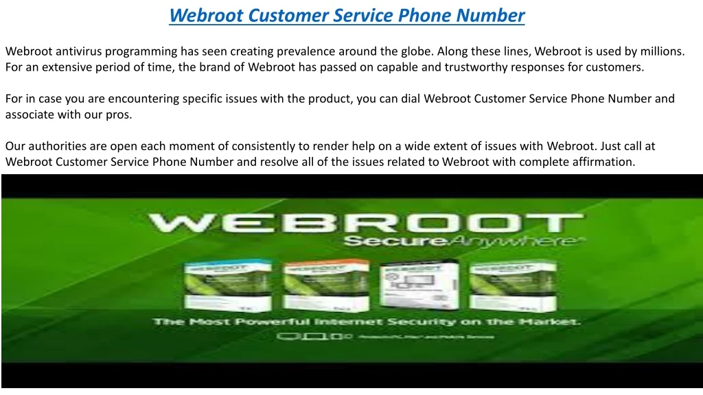 webroot customer service phone number webroot