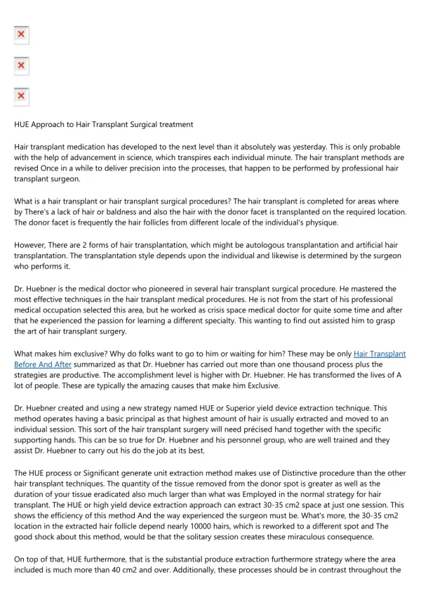 Hair Transplant Reviews from