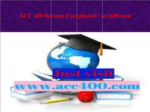 ACC 400 Become Exceptional / acc400.com