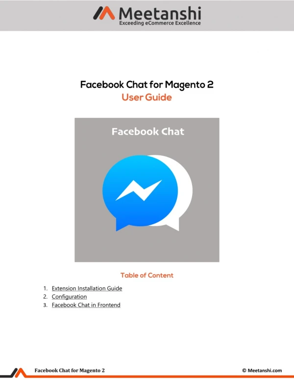 Magento 2 Facebook Chat