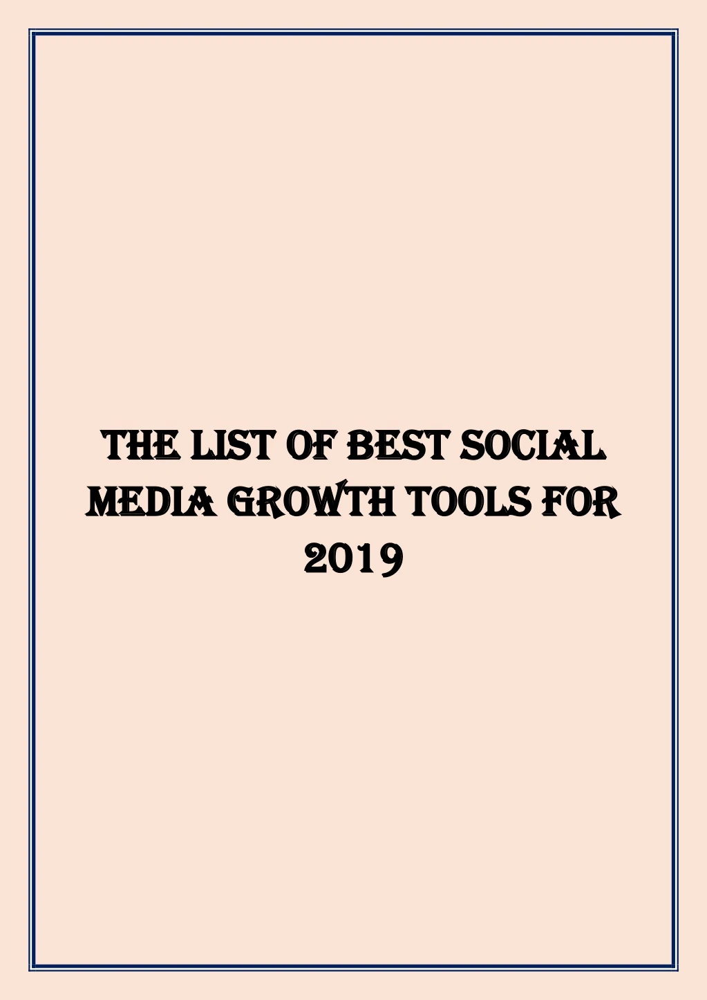 the list of best social the list of best social