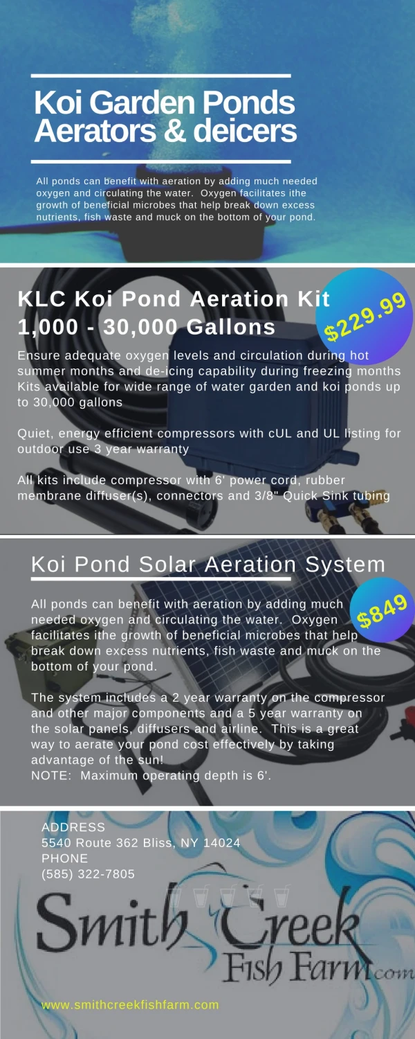 Koi Garden Ponds Aerators & deicers