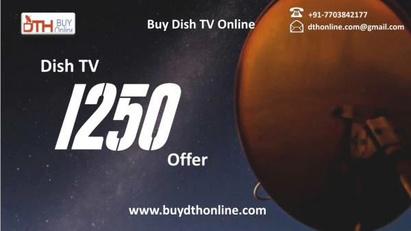 Order Dish TV New Connection at Affordable Packages