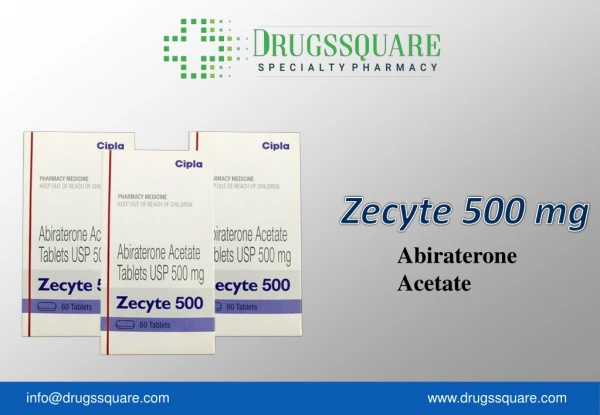 Order Zecyte 500 mg Abiraterone Tablets Online From USA