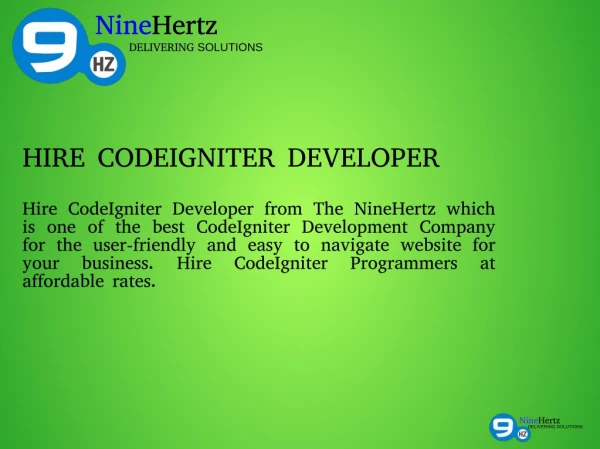 Hire CodeIgniter Developer India